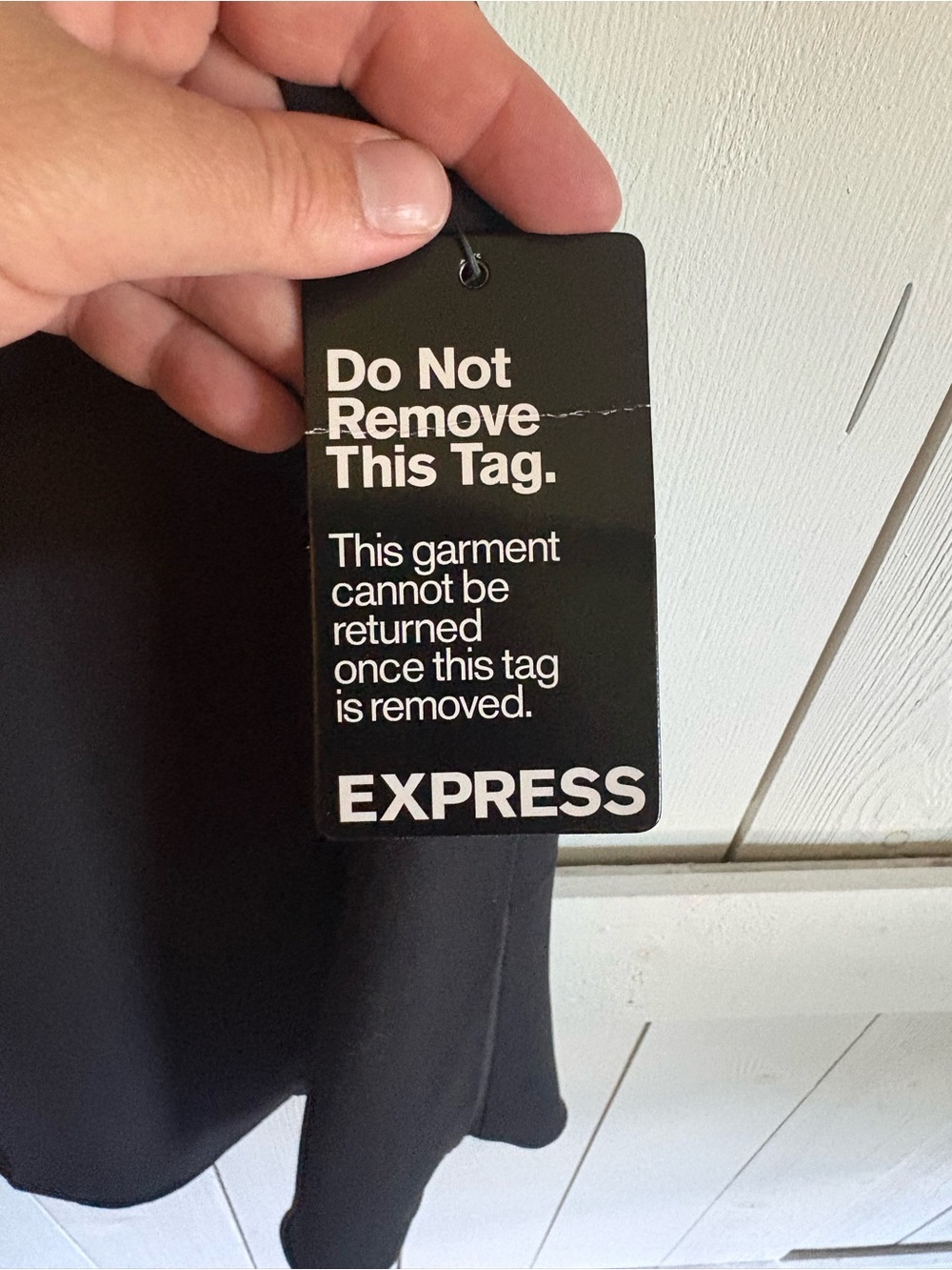Express Black Halter Mini Dress NWT - Picture 2 of 6